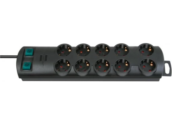 Brennenstuhl Primera-Line extension socket 10-way black 2m 